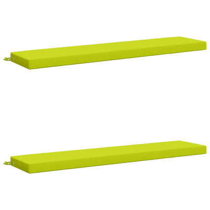 vidaXL 2-Piece Bench Cushions SOEST 2 pcs 100% Polyester Bright Green