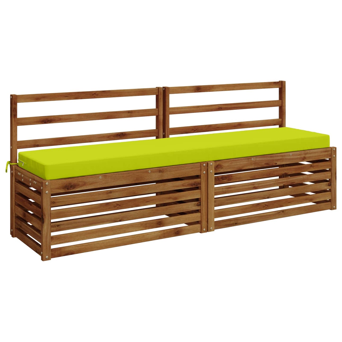 vidaXL 2-Piece Bench Cushions SOEST 2 pcs 100% Polyester Bright Green