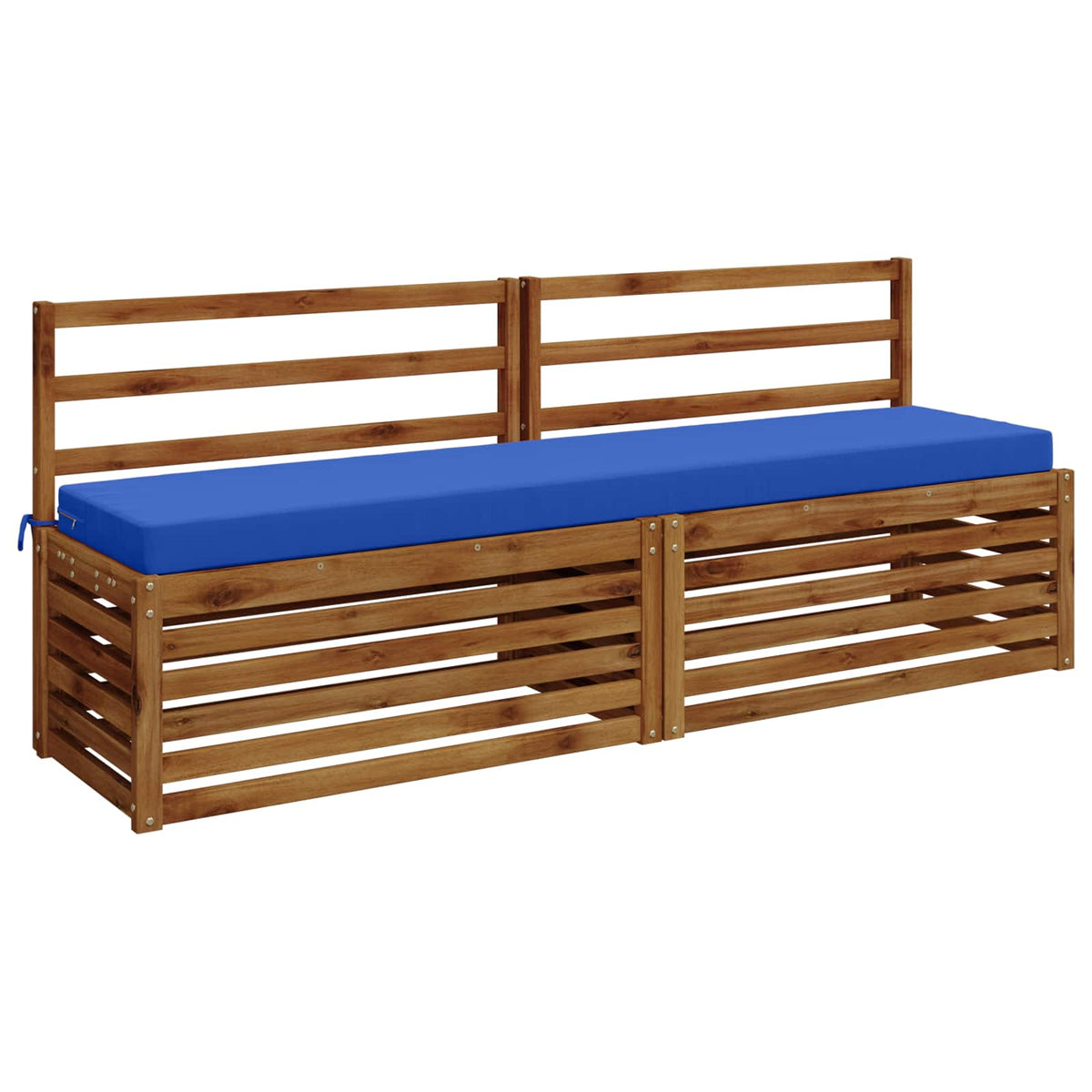 vidaXL 2-Piece Bench Cushions SOEST 2 pcs 100% Polyester Royal Blue