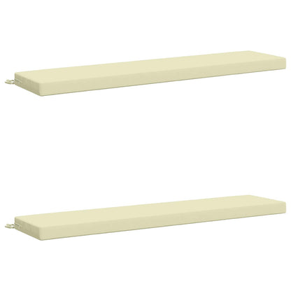 vidaXL 2-Piece Bench Cushions SOEST 2 pcs 100% Polyester Cream