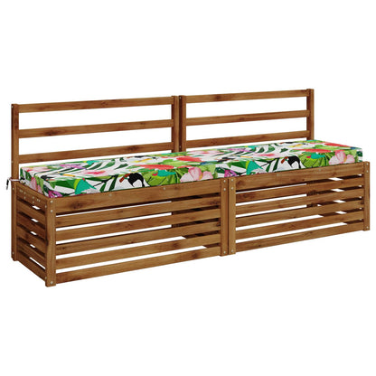 vidaXL 2-Piece Bench Cushions SOEST 2 pcs 100% Polyester Multicolour