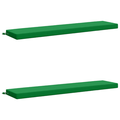 vidaXL 2-Piece Bench Cushions SOEST 2 pcs 100% Polyester Green