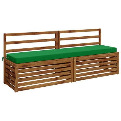 vidaXL 2-Piece Bench Cushions SOEST 2 pcs 100% Polyester Green