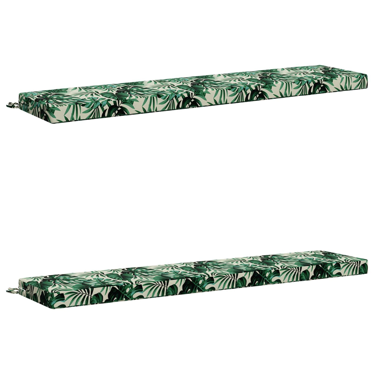vidaXL 2-Piece Bench Cushions SOEST 2 pcs 100% Polyester Leaf Pattern