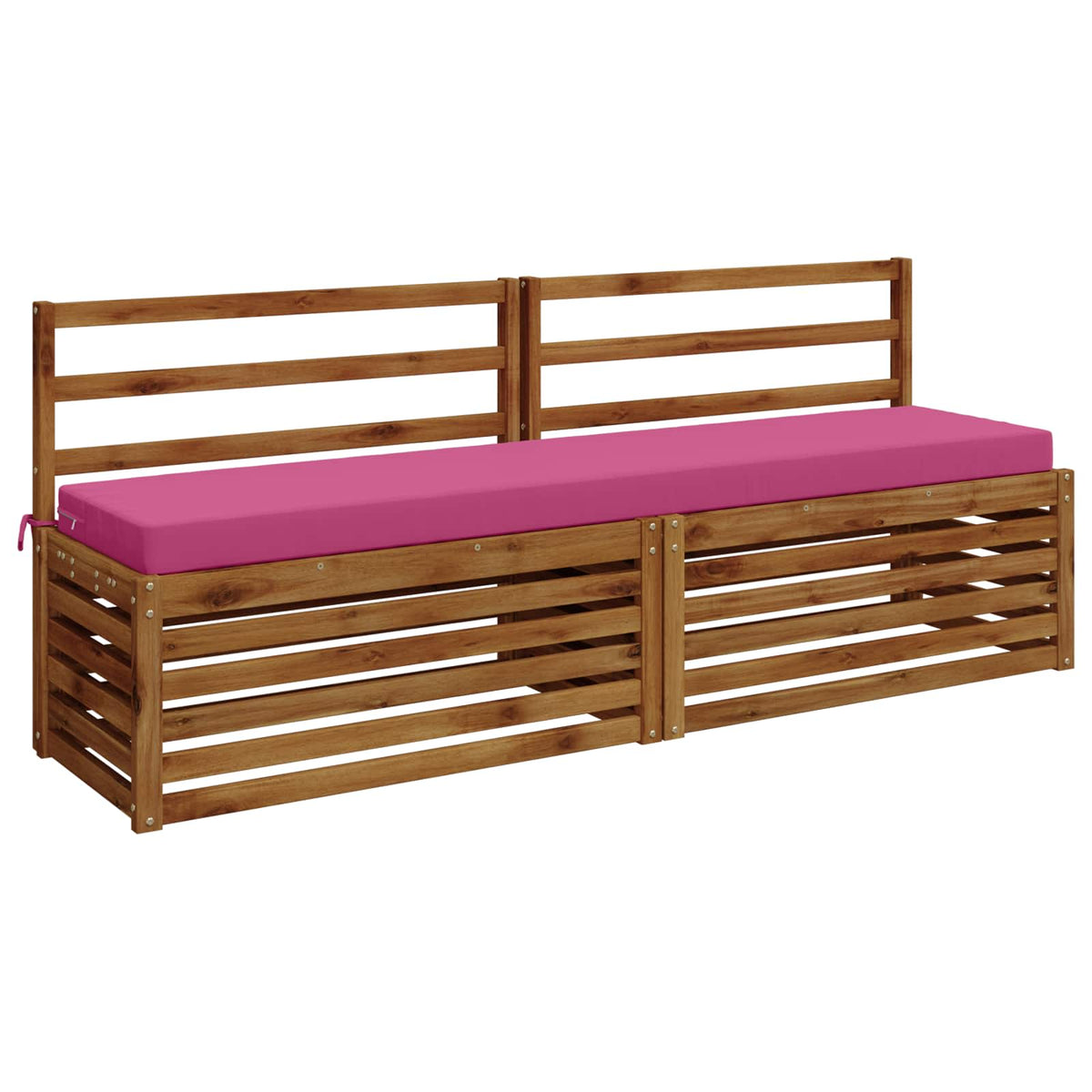 vidaXL 2-Piece Bench Cushions SOEST 2 pcs 100% Polyester Pink