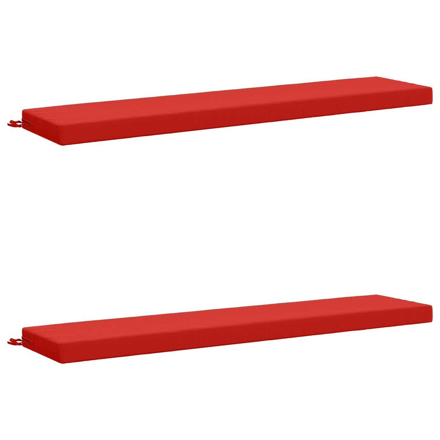 vidaXL 2-Piece Bench Cushions SOEST 2 pcs 100% Polyester Red
