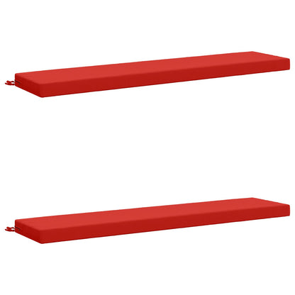 vidaXL 2-Piece Bench Cushions SOEST 2 pcs 100% Polyester Red