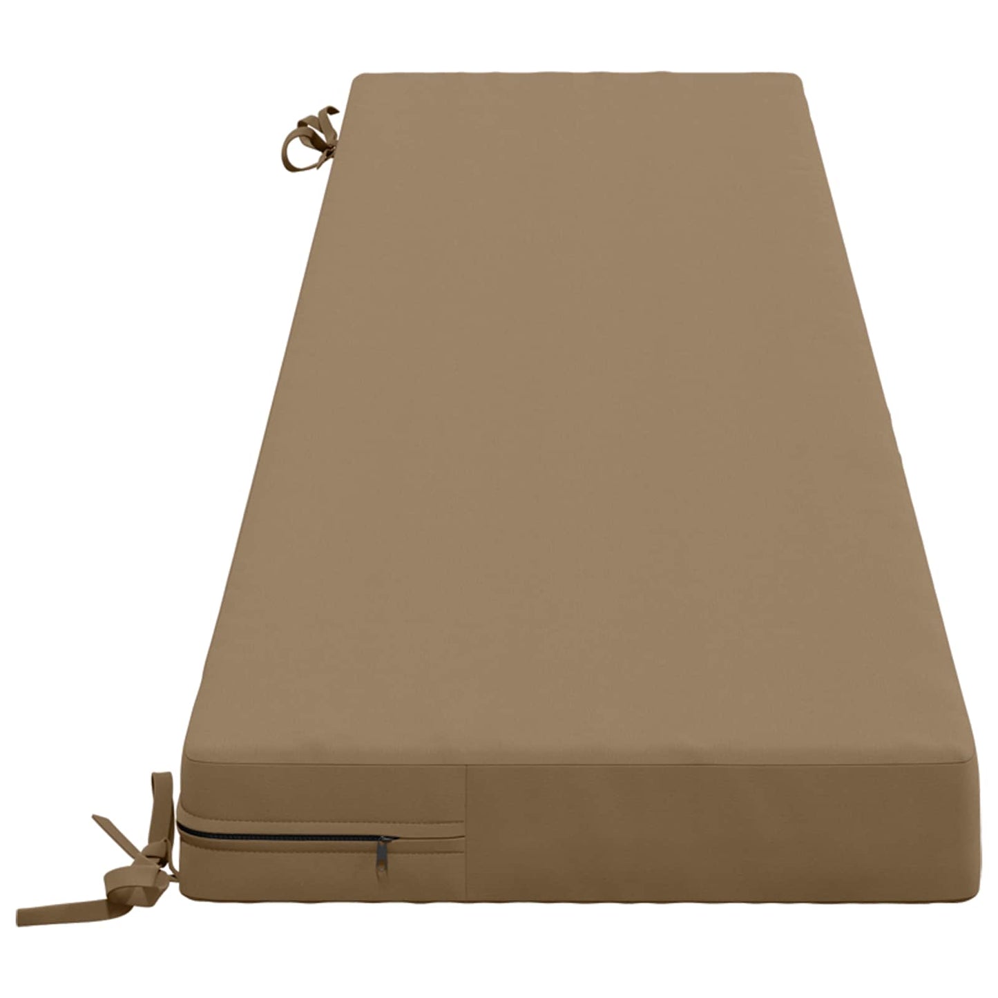 vidaXL 2-Piece Bench Cushions SOEST 2 pcs 100% Polyester Taupe