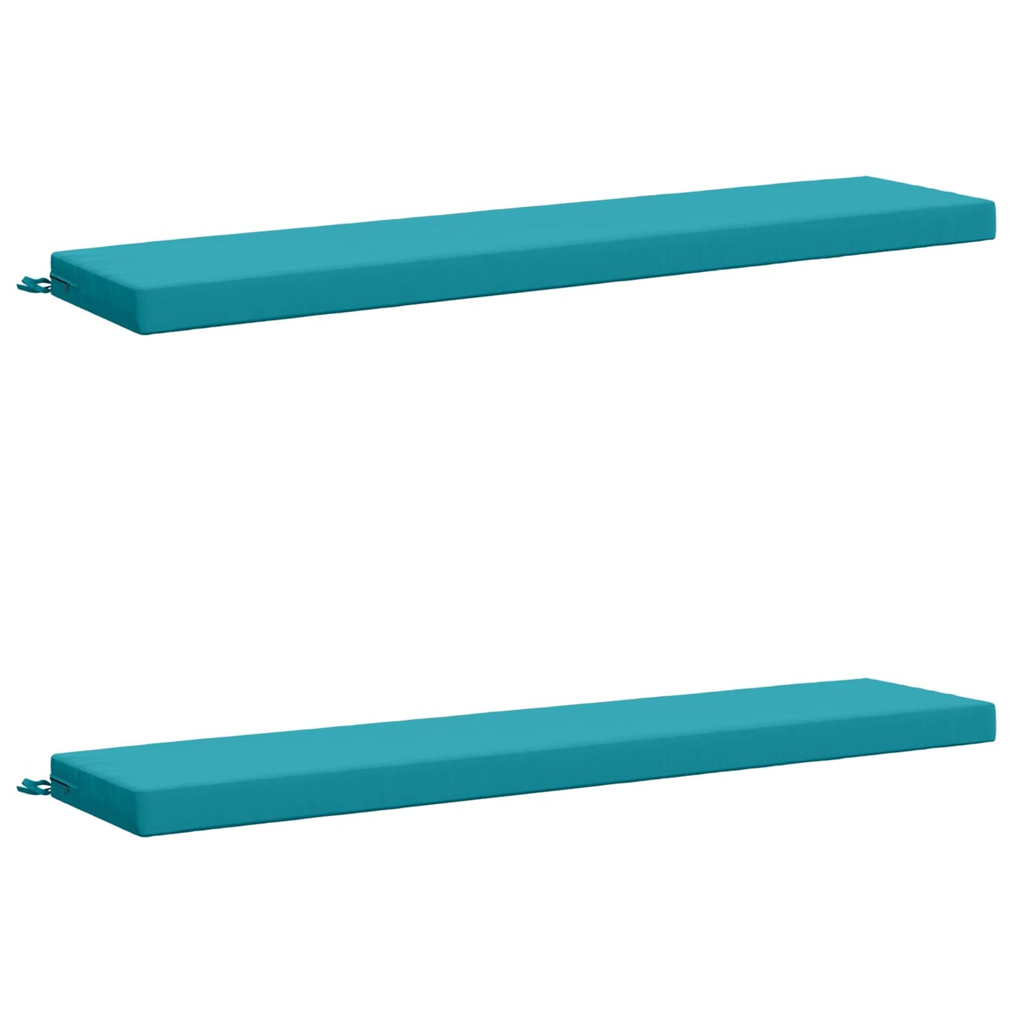 vidaXL 2-Piece Bench Cushions SOEST 2 pcs 100% Polyester Turquoise
