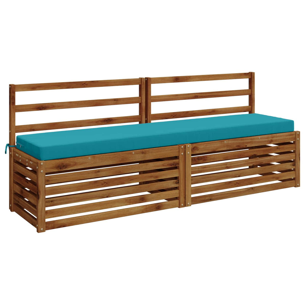 vidaXL 2-Piece Bench Cushions SOEST 2 pcs 100% Polyester Turquoise