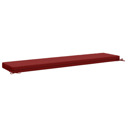 vidaXL 2-Piece Bench Cushions SOEST 2 pcs 100% Polyester Wine Red