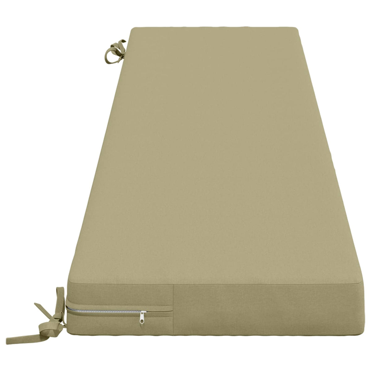 vidaXL Bench Cushion SOEST 100% Polyester Light Green 200 x 40 x 8 cm