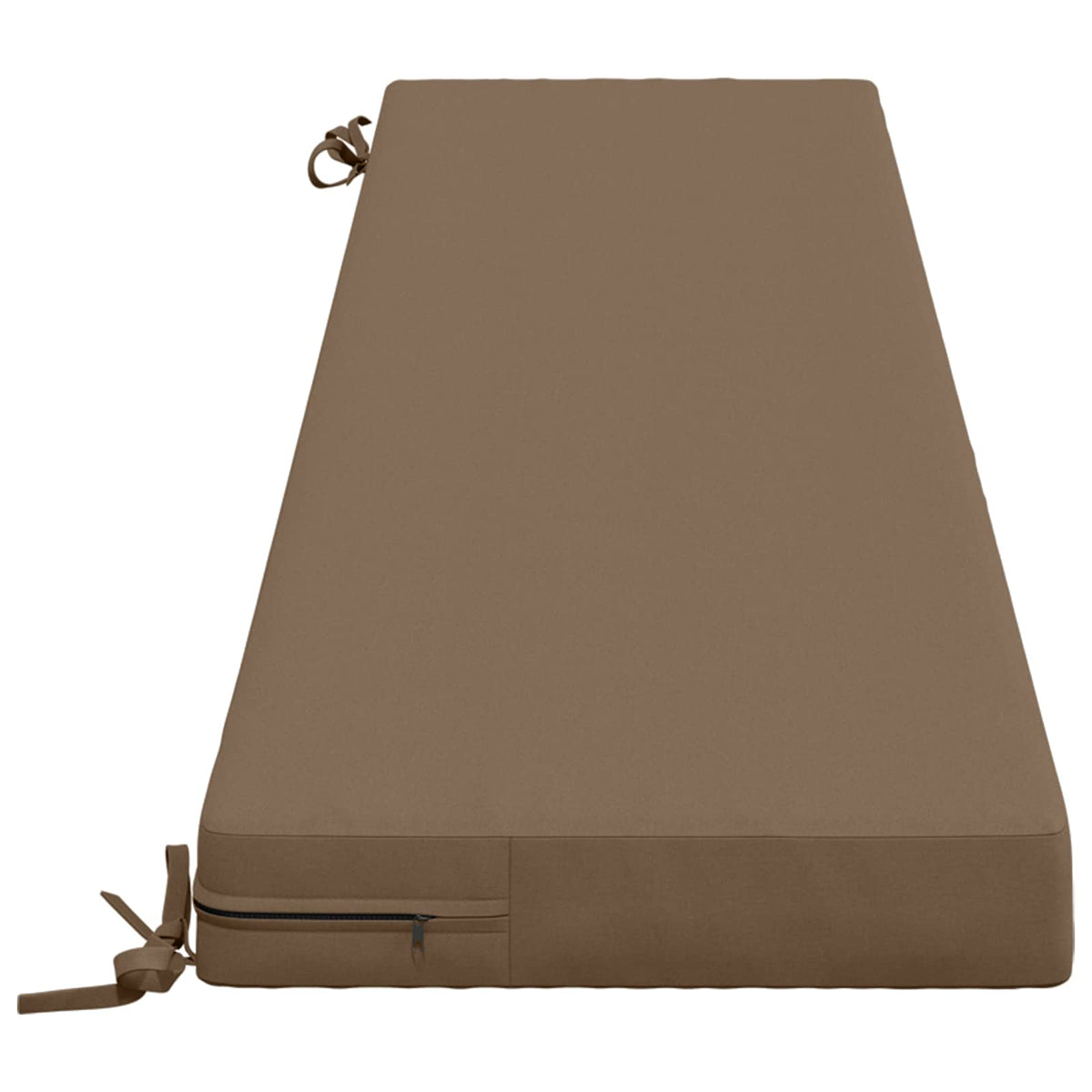 vidaXL 2-Piece Bench Cushions SOEST 2 pcs 100% Polyester Taupe