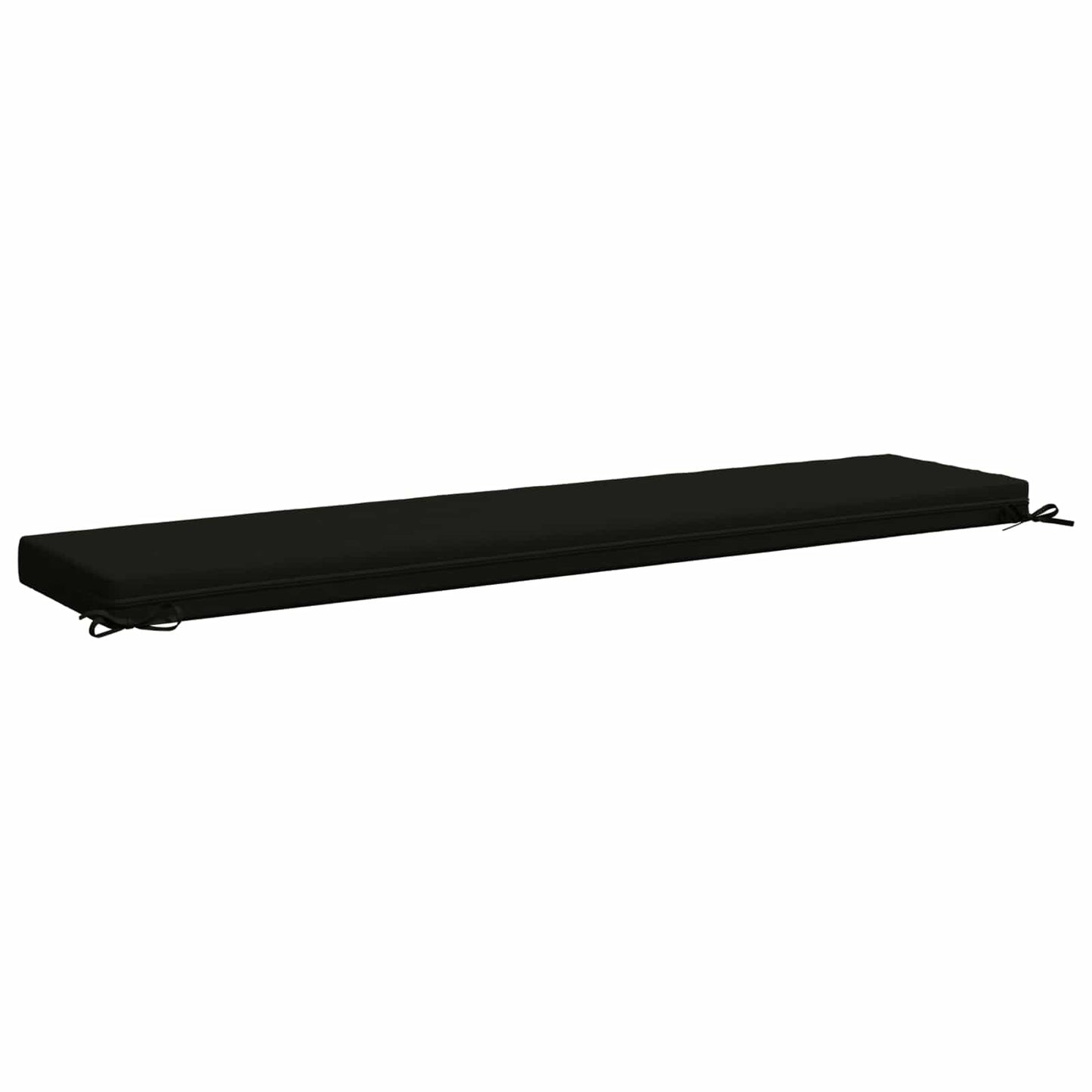 vidaXL Bench Cushion SOEST 100% Polyester Black 200 x 40 x 8 cm