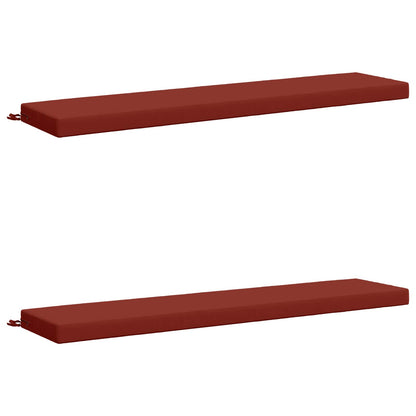 vidaXL 2-Piece Bench Cushions SOEST 2 pcs 100% Polyester Red