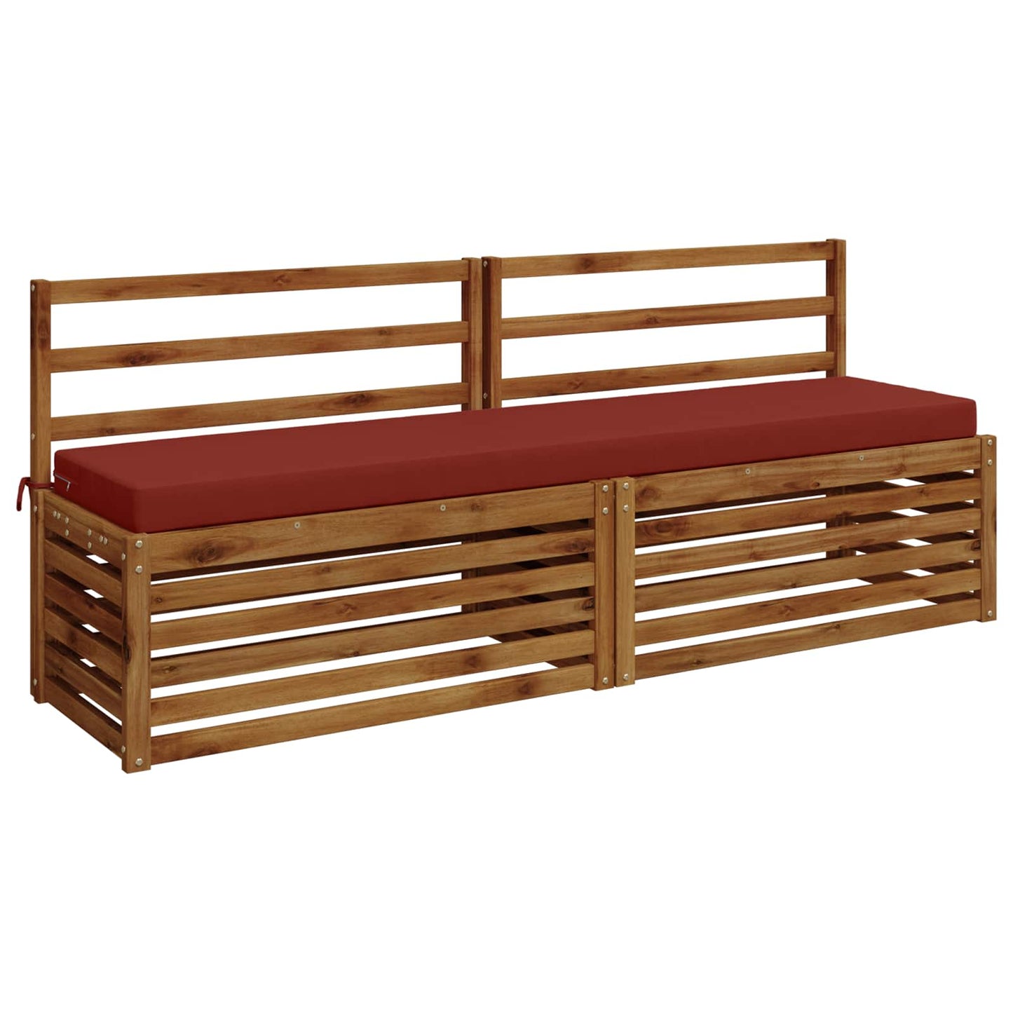 vidaXL 2-Piece Bench Cushions SOEST 2 pcs 100% Polyester Red