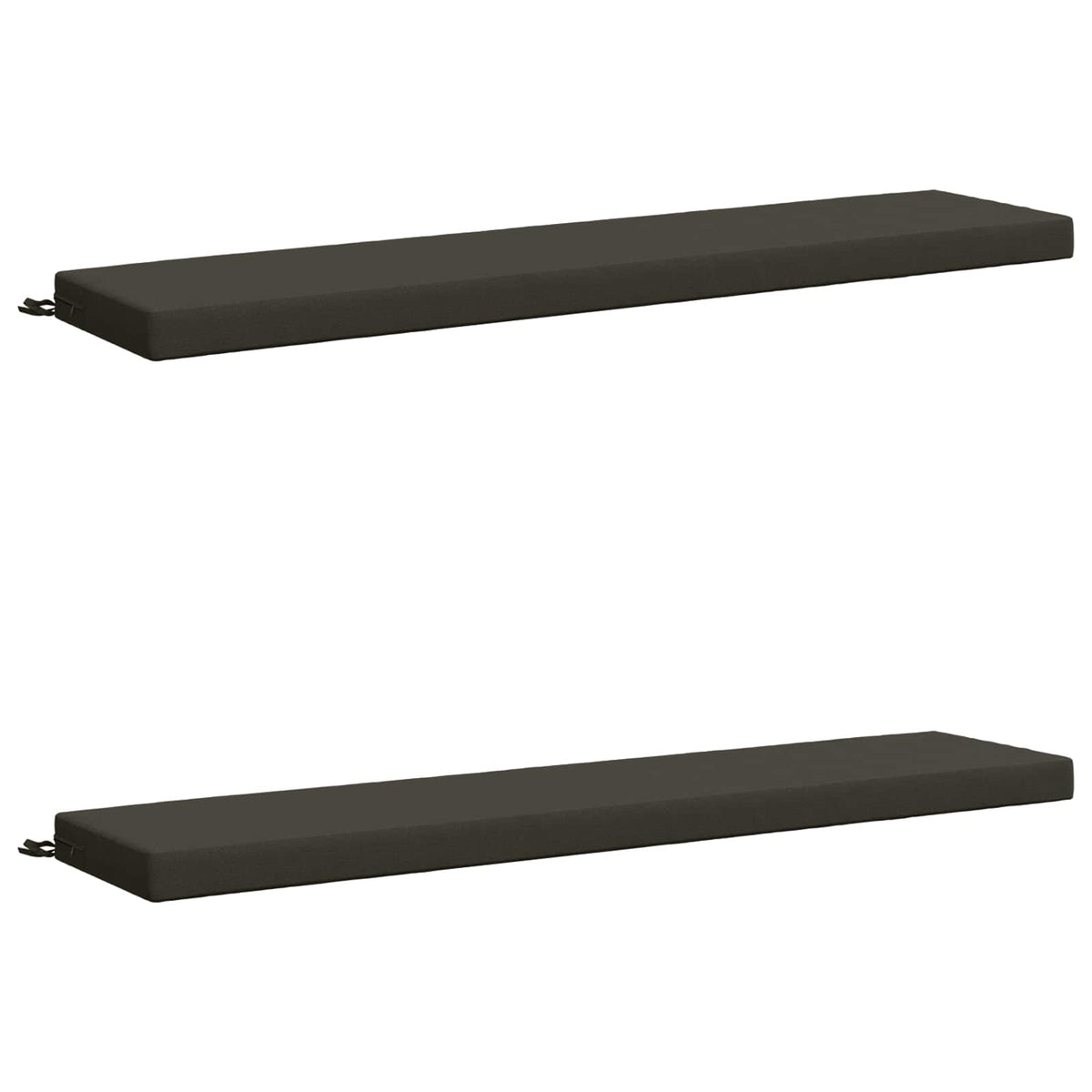 vidaXL 2-Piece Bench Cushions SOEST 2 pcs 100% Polyester Anthracite
