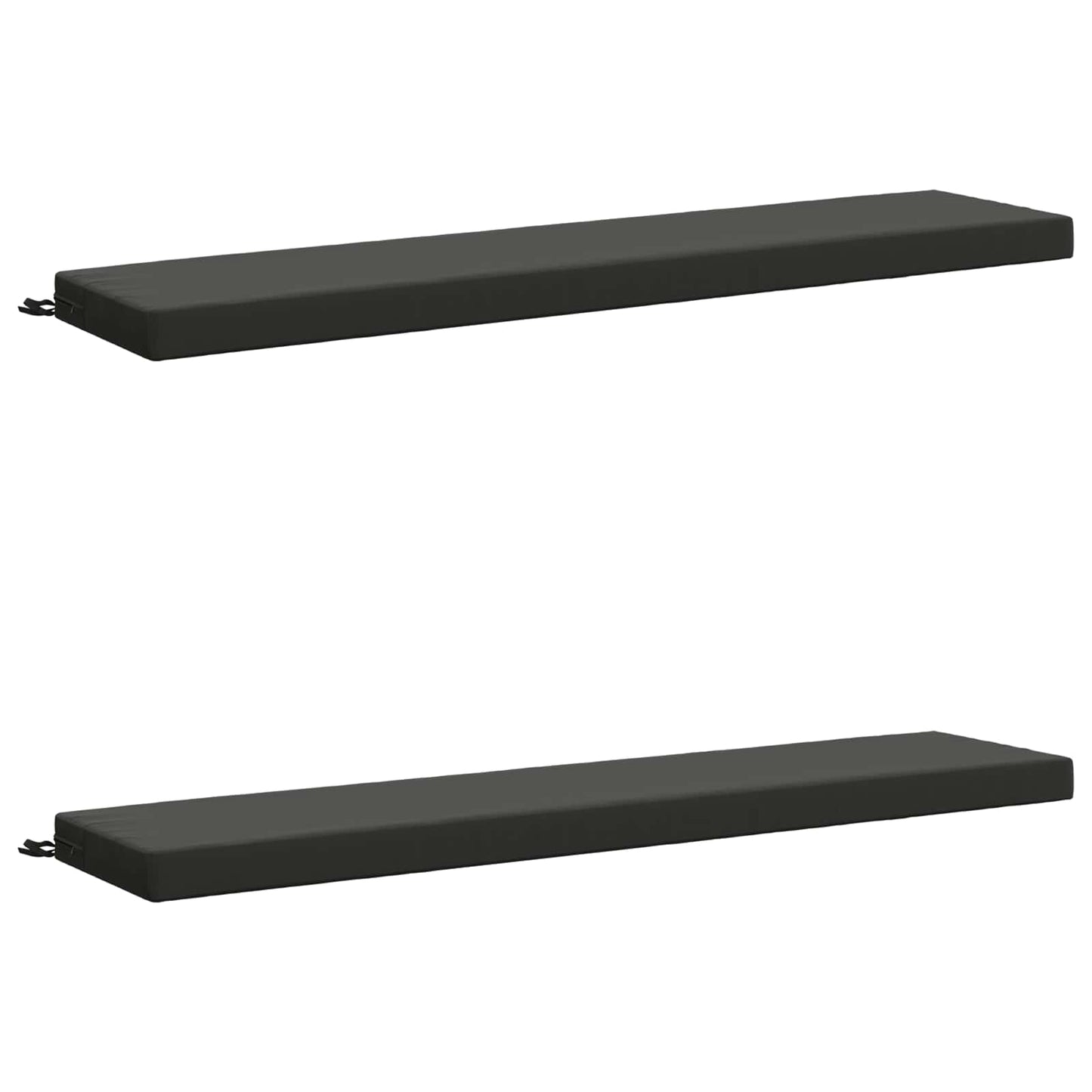 vidaXL 2-Piece Bench Cushions SOEST 2 pcs 100% Polyester Anthracite
