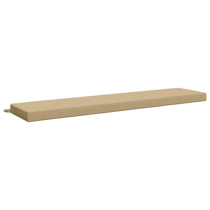vidaXL Bench Cushion SOEST 100% Polyester Beige 200 x 40 x 8 cm