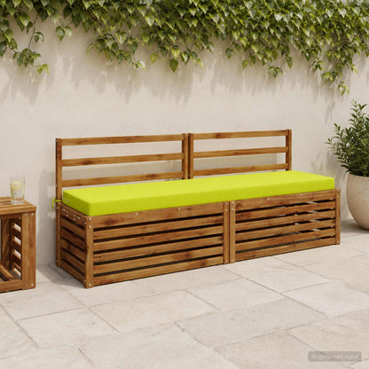 vidaXL Bench Cushion SOEST 100% Polyester Bright Green 200 x 40 x 8 cm
