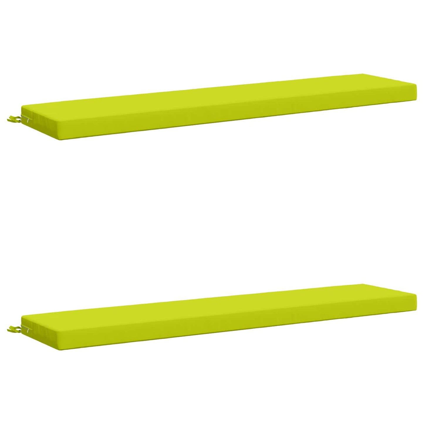 vidaXL 2-Piece Bench Cushions SOEST 2 pcs 100% Polyester Bright Green
