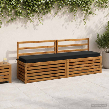 vidaXL 2-Piece Bench Cushions SOEST 2 pcs 100% Polyester Black