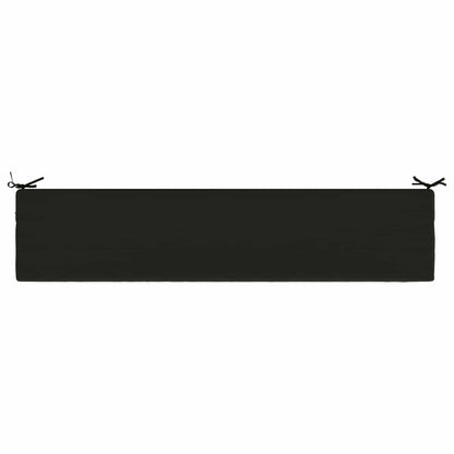 vidaXL Bench Cushion SOEST 100% Polyester Black 200 x 40 x 8 cm