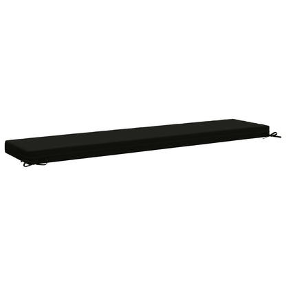 vidaXL 2-Piece Bench Cushions SOEST 2 pcs 100% Polyester Black