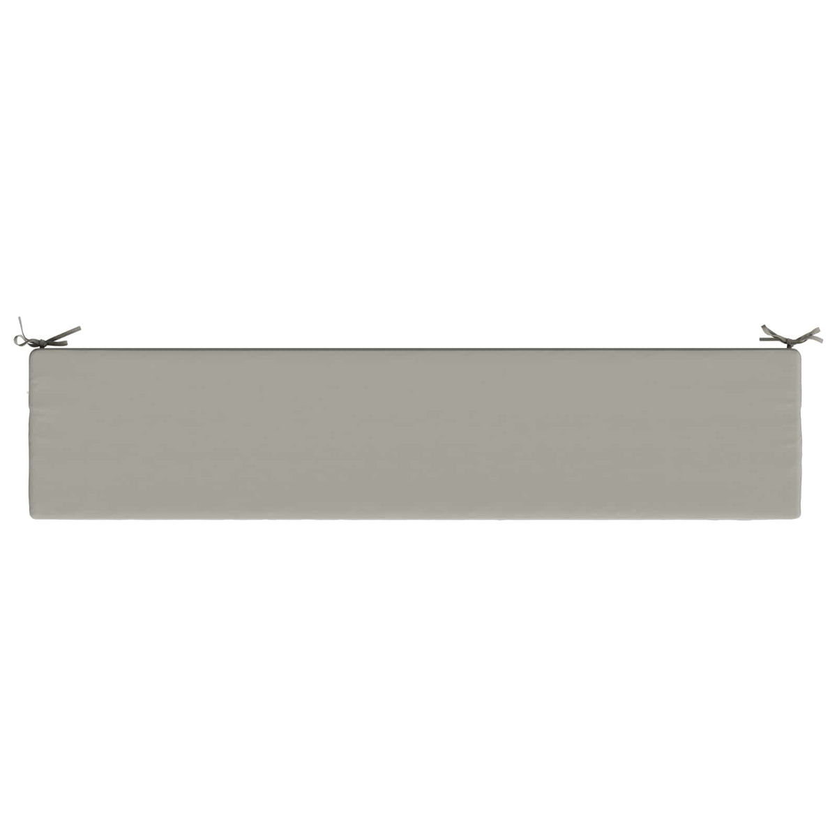 vidaXL Bench Cushion SOEST 100% Polyester Grey 200 x 40 x 8 cm