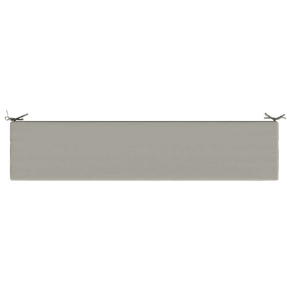 vidaXL Bench Cushion SOEST 100% Polyester Grey 200 x 40 x 8 cm