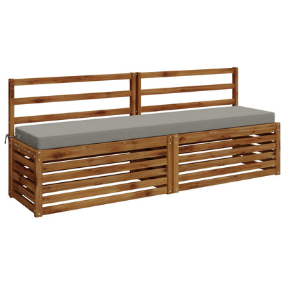 vidaXL 2-Piece Bench Cushions SOEST 2 pcs 100% Polyester Grey