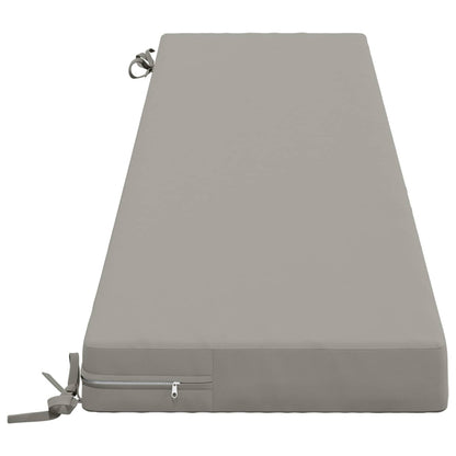 vidaXL 2-Piece Bench Cushions SOEST 2 pcs 100% Polyester Grey