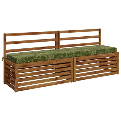 vidaXL 2-Piece Bench Cushions SOEST 2 pcs 100% Polyester Leaf Design