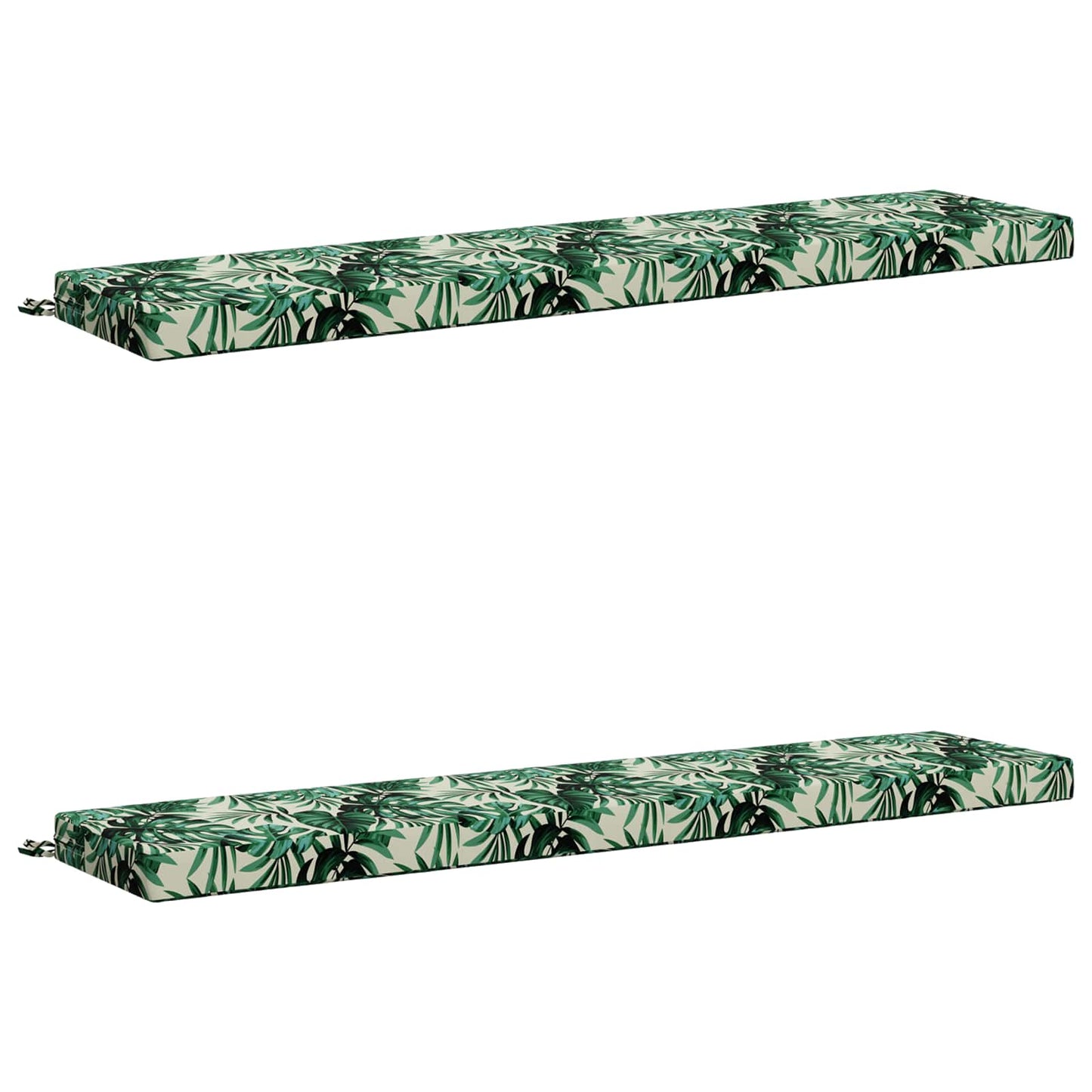 vidaXL 2-Piece Bench Cushions SOEST 2 pcs 100% Polyester Leaf Pattern