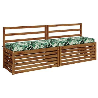 vidaXL 2-Piece Bench Cushions SOEST 2 pcs 100% Polyester Leaf Pattern