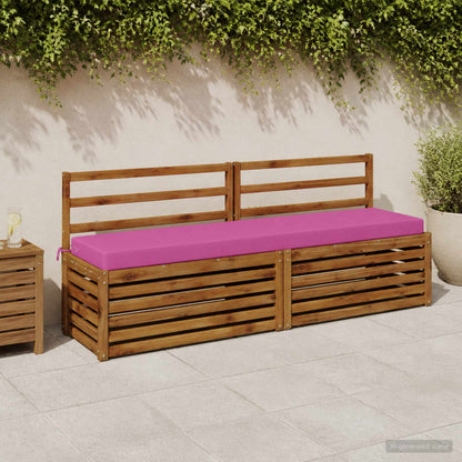 vidaXL Bench Cushion SOEST 100% Polyester Pink 200 x 40 x 8 cm