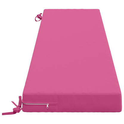 vidaXL Bench Cushion SOEST 100% Polyester Pink 200 x 40 x 8 cm