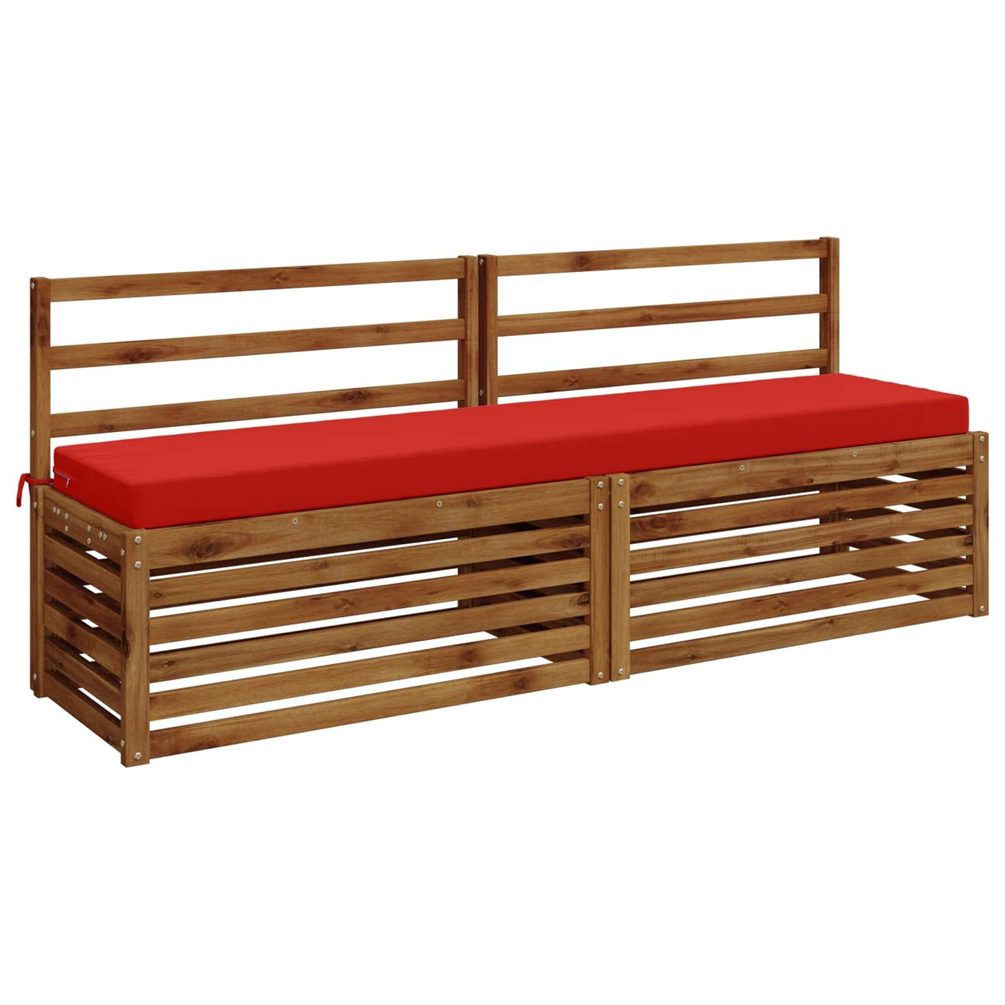 vidaXL Bench Cushion SOEST 100% Polyester Red 200 x 40 x 8 cm