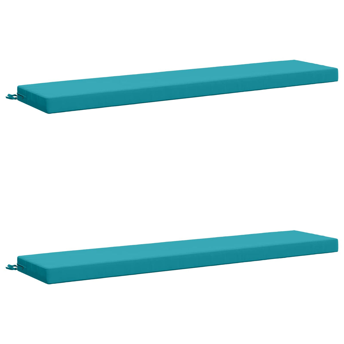 vidaXL 2-Piece Bench Cushions SOEST 2 pcs 100% Polyester Turquoise