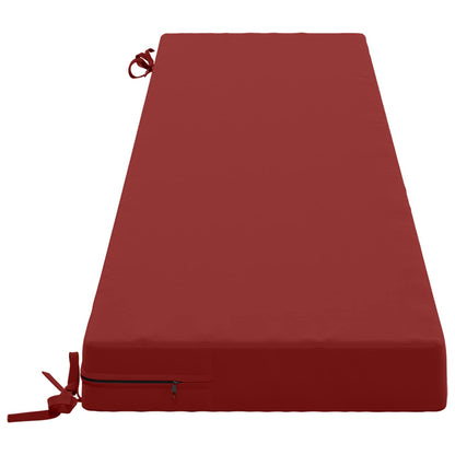 vidaXL Bench Cushion SOEST 100% Polyester Wine Red 200 x 40 x 8 cm