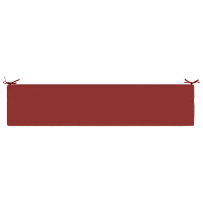 vidaXL Bench Cushion SOEST 100% Polyester Wine Red 200 x 40 x 8 cm