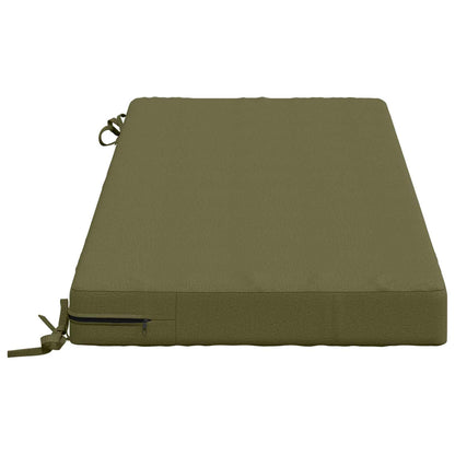 vidaXL 2-Piece Bench Cushions SOEST 2 pcs 100% Polyester Olive Green