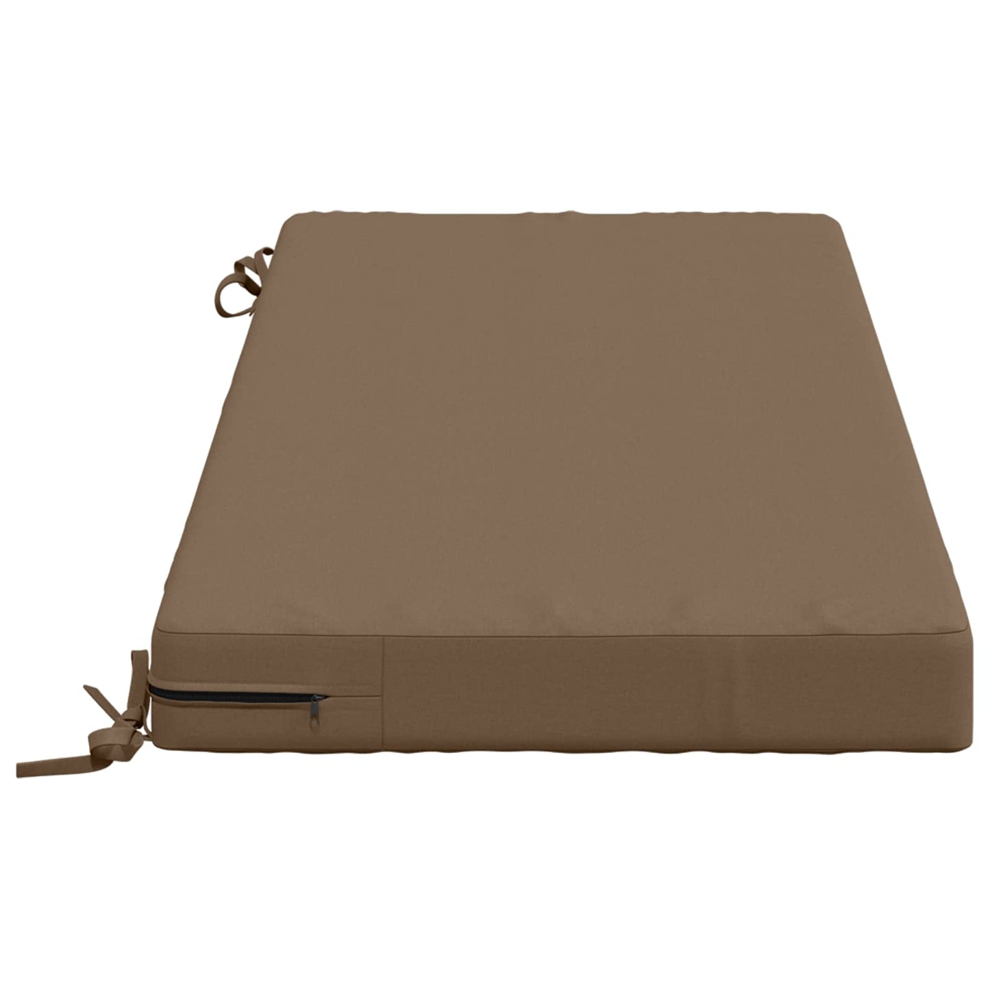 vidaXL 2-Piece Bench Cushions SOEST 2 pcs 100% Polyester Taupe
