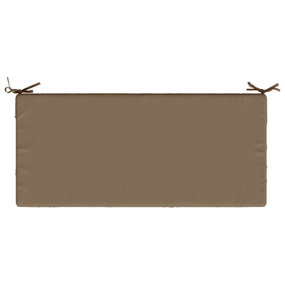 vidaXL 2-Piece Bench Cushions SOEST 2 pcs 100% Polyester Taupe