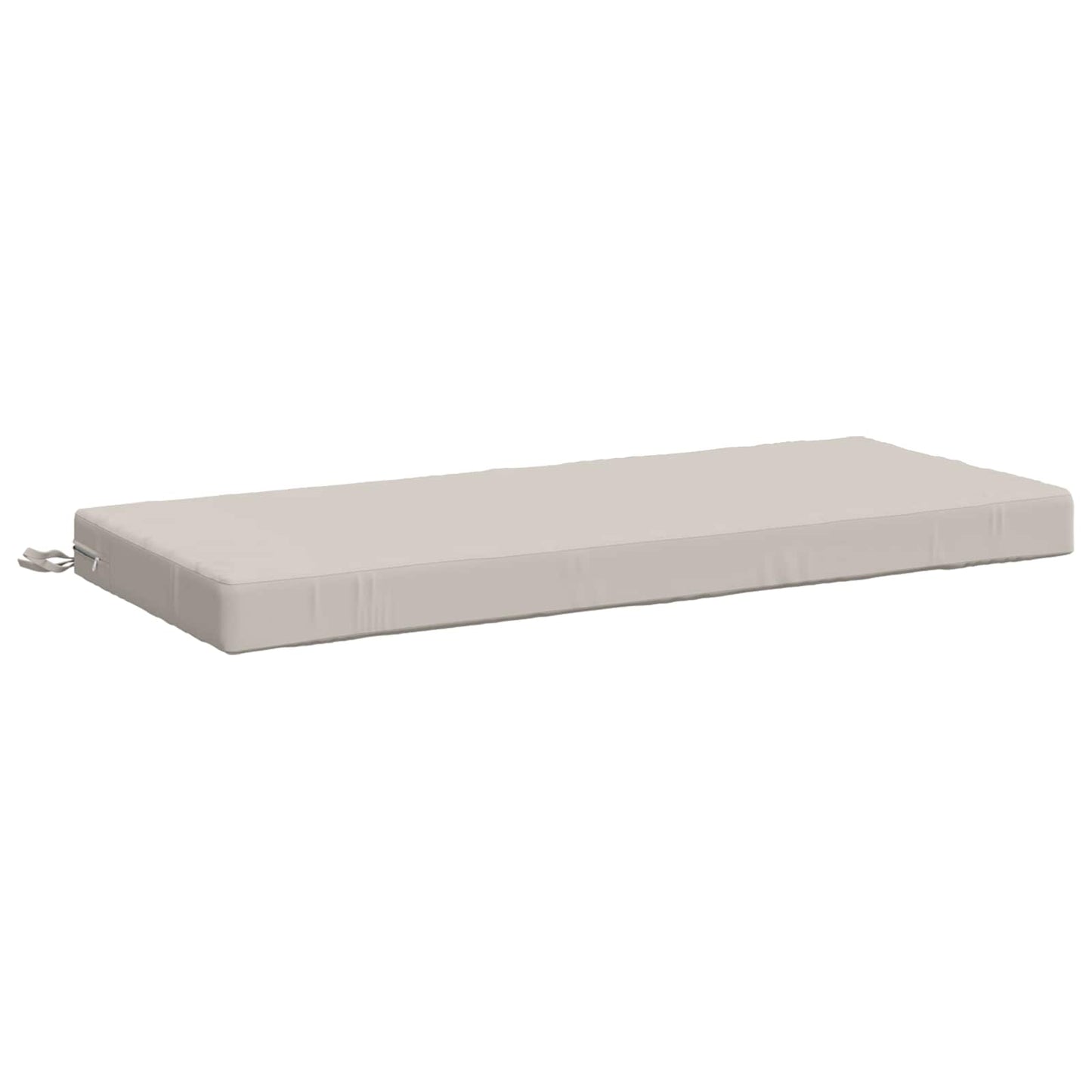 vidaXL Bench Cushion SOEST 100% Polyester White 110 x 50 x 8 cm