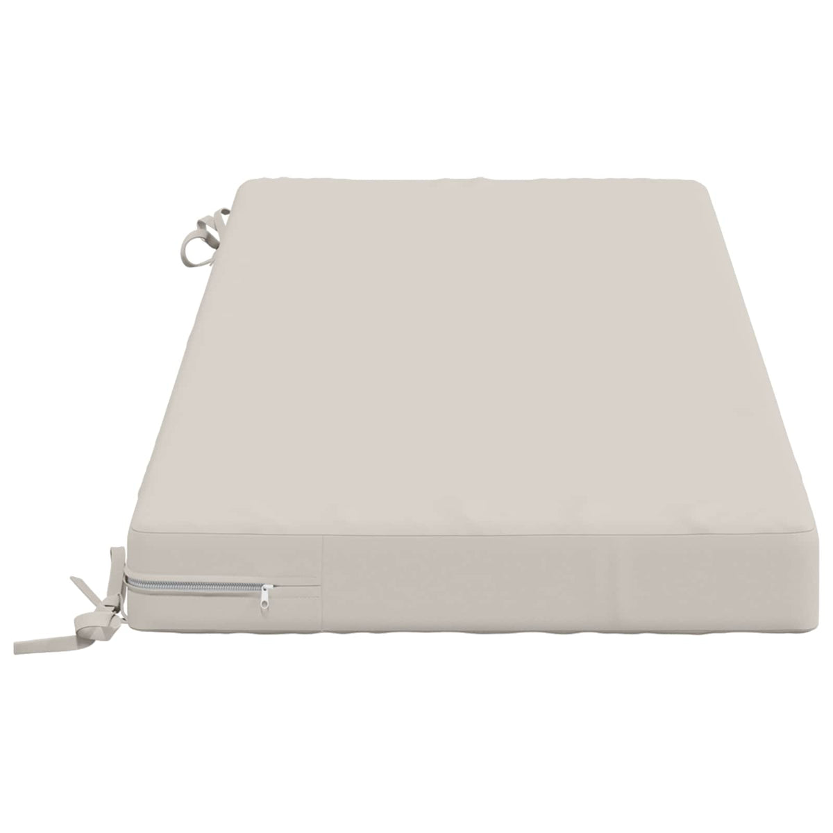 vidaXL Bench Cushion SOEST 100% Polyester White 110 x 50 x 8 cm