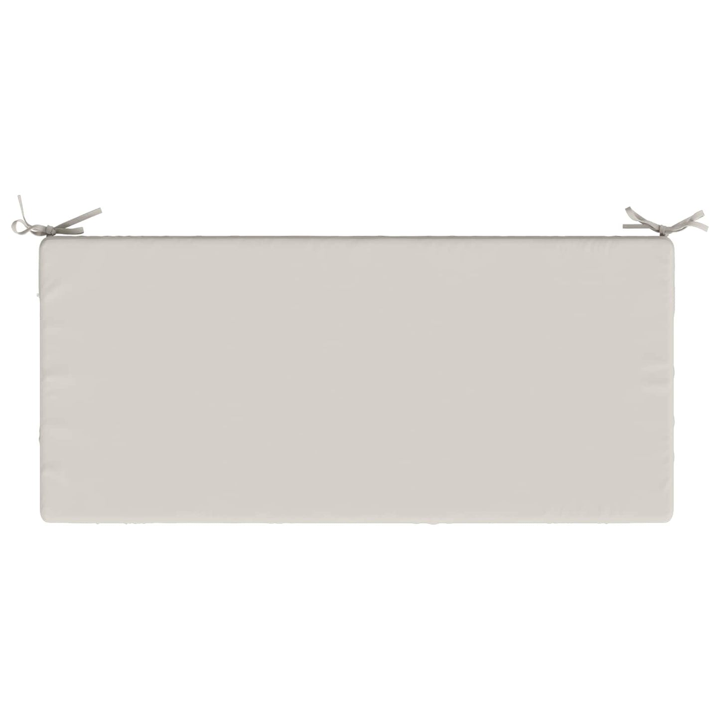 vidaXL Bench Cushion SOEST 100% Polyester White 110 x 50 x 8 cm