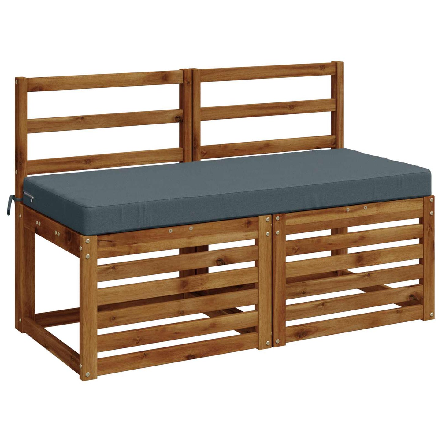 vidaXL Bench Cushion SOEST 100% Polyester Blue 110 x 50 x 8 cm