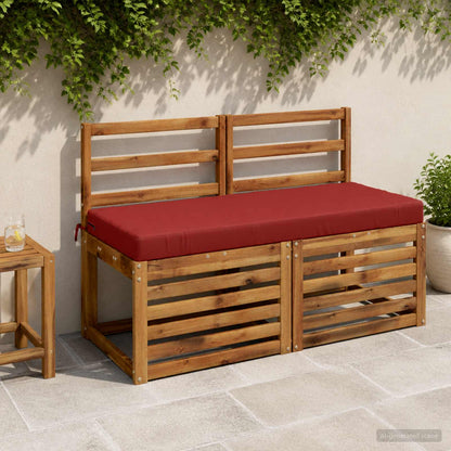 vidaXL Bench Cushion SOEST 100% Polyester Red 110 x 50 x 8 cm