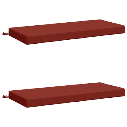 vidaXL 2-Piece Bench Cushions SOEST 2 pcs 100% Polyester Red